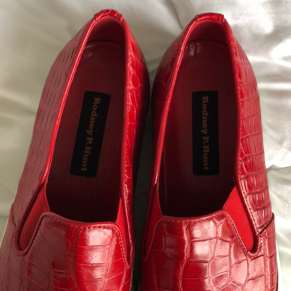 NWOB RODNEY P. HUNY CROC MENS SLIP ON SNEAKERS 10 - Picture 2 of 5